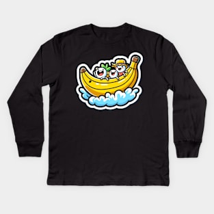 banana boats Kids Long Sleeve T-Shirt